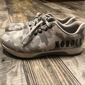 White/Gray Camo NoBull Trainers